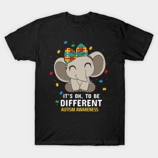 OK to be different Autism Awareness Gift for Birthday, Mother's Day, Thanksgiving, Christmas T-Shirt